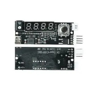 4 Wire Pwm Fan Temperature Governor Module DC 5V 12V Type C Supply Auto Linear Speed Adjustment Ntc Probe For Pc Aquarium 4 Wire Pwm Fan Temperature Governor Module DC 5V 12V Type C Supply Auto Linear Speed Adjustment Ntc Probe For Pc Aquarium