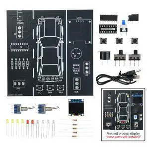 DIY Parts Car Driving Simulator DIY Soldering Practice Kit Electronic Project for Students Welding Practice DIY Parts Car Driving Simulator DIY Soldering Practice Kit Electronic Project for Students Welding Practice