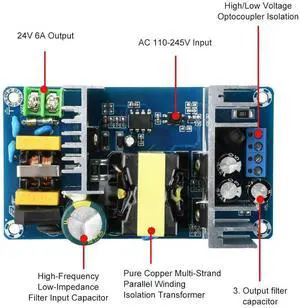 High-power Industrial Power Module Bare Board AC 110-245V/DC 199-346V to DC12V 6A Step Down Module Power Supply High-power Industrial Power Module Bare Board AC 110-245V/DC 199-346V to DC12V 6A Step Down Module Power Supply