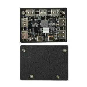 Multi Port USB Expansion Hub 7 USB2.0 Interface PD QC 12V Trigger Buck Board Type C Power Input 40W Charger For Office DIY Multi Port USB Expansion Hub 7 USB2.0 Interface PD QC 12V Trigger Buck Board Type C Power Input 40W Charger For Office DIY