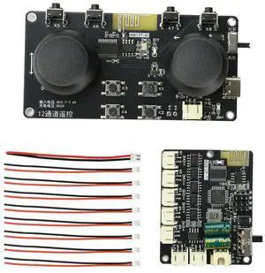 2.4GHz 12 Channel Full Scale Speed Remote Control DIY Kit With Type C Charging For Motor Control 2.4GHz 12 Channel Full Scale Speed Remote Control DIY Kit With Type C Charging For Motor Control