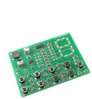 Full SMT eight channel digital buzzer kit SMT welding training DIY 555 and 4017 buzzer parts Full SMT eight channel digital buzzer kit SMT welding training DIY 555 and 4017 buzzer parts