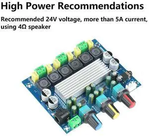DC 8-24V Channel Digital Power Amplifier Board 12V-24V Wide Voltage TPA3116D2 2*50W 100W Electronic Kit DC 8-24V Channel Digital Power Amplifier Board 12V-24V Wide Voltage TPA3116D2 2*50W 100W Electronic Kit