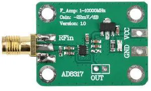 AD8317 High Frequency Output Log Detector Power Meter 1M-10000MHz DC 7-15V RF Module RF Signal Power Detection AD8317 High Frequency Output Log Detector Power Meter 1M-10000MHz DC 7-15V RF Module RF Signal Power Detection