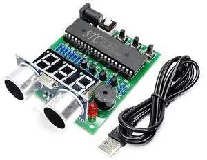Single chip ultrasonic rangefinder, ultrasonic electronic kit, DIY radar, reverse training, welding Single chip ultrasonic rangefinder, ultrasonic electronic kit, DIY radar, reverse training, welding