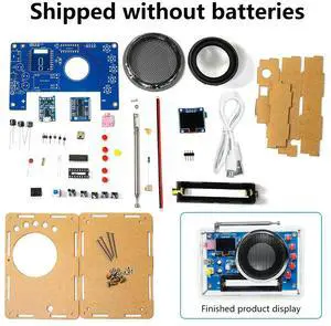 OLED Display Radio Assembly Kit Rechargeable FM Circuit Board Production Welding Electronic DIY Parts OLED Display Radio Assembly Kit Rechargeable FM Circuit Board Production Welding Electronic DIY Parts