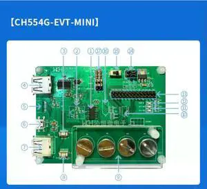 CH554 Enhanced E8051 Core Microcontroller CH554G-EVT-MINI Flash 16K 24MHz CH554 Enhanced E8051 Core Microcontroller CH554G-EVT-MINI Flash 16K 24MHz