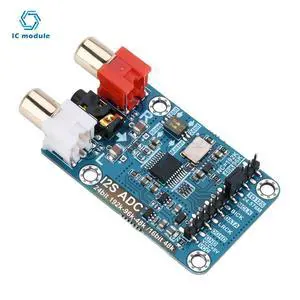 I2S ADC Audio I2S Capture Card Module Master-Slave Mode Development Board 24BIT 192K 96K 48K I2S ADC Audio I2S Capture Card Module Master-Slave Mode Development Board 24BIT 192K 96K 48K