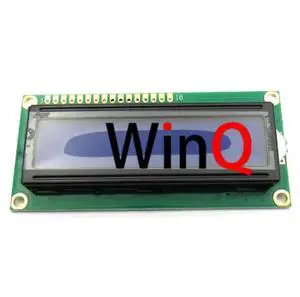 LCD1602 blue screen with backlight LCD display 1602A-5v blue background white text LCD screen LCD1602 blue screen with backlight LCD display 1602A-5v blue background white text LCD screen