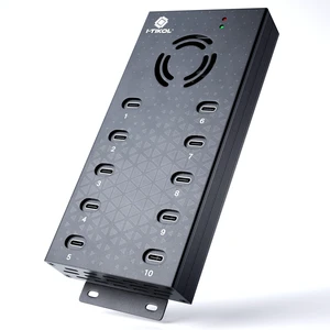 USB 2.0 Hub Type-C Multi Safety 10 Ports Powered, with AC Adapter, Aluminum USB Splitter with Cooling Fan - Type C for Laptops & PC, PC,Flash Drives, HDD, Hard Drive, Mouse, XPS, Xbox, Keyboard USB 2.0 Hub Type-C Multi Safety 10 Ports Powered, with AC Adapter, Aluminum USB Splitter with Cooling Fan - Type C for Laptops & PC, PC,Flash Drives, HDD, Hard Drive, Mouse, XPS, Xbox, Keyboard