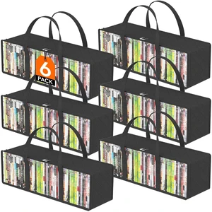 Lifewit 6 Pack CD Storage Bags, Media Organizer for Discs, Albums, Games Lifewit 6 Pack CD Storage Bags, Media Organizer for Discs, Albums, Games