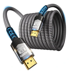 Soonsoonic 8K HDMI 2.1 Cable 30FT,48Gbps Ultra High Speed Braided Gaming Cord,10K 8K@60Hz 4K@120Hz/144Hz eARC Dolby Atmos DTS:X HDR10 VRR ALLM,Compatible with PS5 Xbox Series X/S RTX 5090 AVR Soonsoonic 8K HDMI 2.1 Cable 30FT,48Gbps Ultra High Speed Braided Gaming Cord,10K 8K@60Hz 4K@120Hz/144Hz eARC Dolby Atmos DTS:X HDR10 VRR ALLM,Compatible with PS5 Xbox Series X/S RTX 5090 AVR