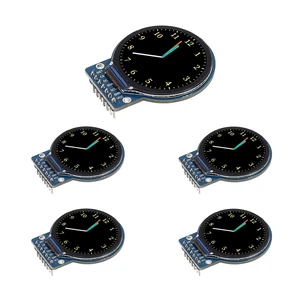 5PCS 1.28 Inch TFT LCD Round Display Module RGB 240x240 4-Wire SPI Interface GC9A01 Driver Compatible with Arduino 5PCS 1.28 Inch TFT LCD Round Display Module RGB 240x240 4-Wire SPI Interface GC9A01 Driver Compatible with Arduino