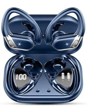 Hupoaf Wireless Earbuds Sport with Earhooks, 2026 Bluetooth 5.4 Headphones with 4 ENC Noise Canceling Mics, 50H Stereo Earphones for Running/Gym/Workout, IP7 Waterproof Over Ear Buds for Androi Hupoaf Wireless Earbuds Sport with Earhooks, 2026 Bluetooth 5.4 Headphones with 4 ENC Noise Canceling Mics, 50H Stereo Earphones for Running/Gym/Workout, IP7 Waterproof Over Ear Buds for Androi