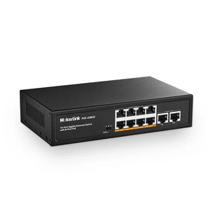 MokerLink 10 Port Gigabit PoE Switch - 8 GE PoE+, 2 GE Uplink, 10/100/1000Mbps, 120W 802.3af/at, Fanless Plug & Play Ethernet Switch MokerLink 10 Port Gigabit PoE Switch - 8 GE PoE+, 2 GE Uplink, 10/100/1000Mbps, 120W 802.3af/at, Fanless Plug & Play Ethernet Switch