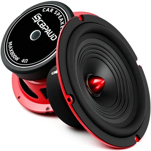 SCBPAUD 6.5" Car Speakers 800W Peak Power - High-Performance Fiber Cone Woofers, Bullet Head Design for Clear Bass & Stereo Sound - Suitable for Cars, Trucks, SUV, Home Theater, DIY (2-Pack) SCBPAUD 6.5" Car Speakers 800W Peak Power - High-Performance Fiber Cone Woofers, Bullet Head Design for Clear Bass & Stereo Sound - Suitable for Cars, Trucks, SUV, Home Theater, DIY (2-Pack)
