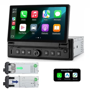 YZKONG 1DIN Retractable Touchscreen Wireless Wired CarPlay Android Auto,SWC YZKONG 1DIN Retractable Touchscreen Wireless Wired CarPlay Android Auto,SWC