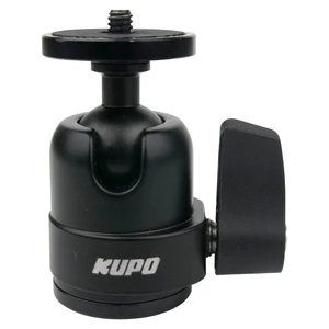 Kupo Midi Ball Head, Aluminum Single Action Lock with 90 Tilt Groove, 3/8"-16 Mount and 1/4"-20 Reducer for Photography and Video Support Systems (KG006211) Kupo Midi Ball Head, Aluminum Single Action Lock with 90 Tilt Groove, 3/8"-16 Mount and 1/4"-20 Reducer for Photography and Video Support Systems (KG006211)