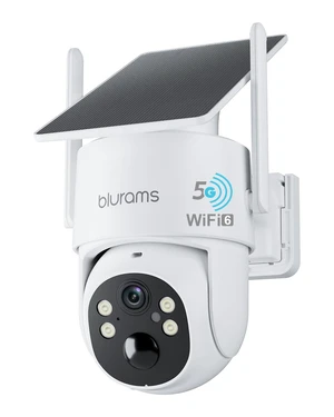 blurams 4MP Pan/Tilt Security Cameras Wireless Outdoor, 100% Wire-Free Outdoor Camera with Fixed Solar Panel, 360 View, Dual-Band WiFi 6, Human Detection, Color Night Vision, Compatible with Al blurams 4MP Pan/Tilt Security Cameras Wireless Outdoor, 100% Wire-Free Outdoor Camera with Fixed Solar Panel, 360 View, Dual-Band WiFi 6, Human Detection, Color Night Vision, Compatible with Al