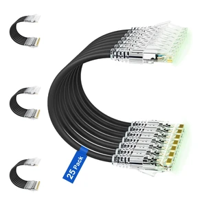 iwillink 3ft Cat6/Cat6a Patch Cables (25 Pack) Slim, 10Gbps, LSZH, Black iwillink 3ft Cat6/Cat6a Patch Cables (25 Pack) Slim, 10Gbps, LSZH, Black