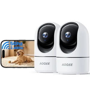 AOQEE 5G Cameras for Home Security Indoor, Pet Monitor w/Phone APP G5 2Pcs AOQEE 5G Cameras for Home Security Indoor, Pet Monitor w/Phone APP G5 2Pcs