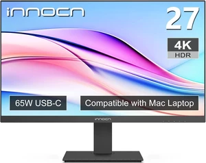 27" 4K USB-C Monitor for Laptop, MacBook/Mac mini 16:9 IPS 3840×2160, HDR400, DeltaE2, DisplayPort/HDMI, 1.07B+ Colors, Built-in Speakers, Adjustable Stand, Black 27" 4K USB-C Monitor for Laptop, MacBook/Mac mini 16:9 IPS 3840×2160, HDR400, DeltaE2, DisplayPort/HDMI, 1.07B+ Colors, Built-in Speakers, Adjustable Stand, Black