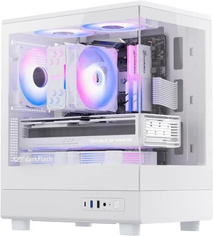 DB330M Micro ATX PC Case 3 PWM ARGB Fans Pre-Installed (White) DB330M Micro ATX PC Case 3 PWM ARGB Fans Pre-Installed (White)