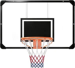 Wall Mounted Basketball Hoop with 45"x29" Shatterproof Backboard Wall Mounted Basketball Hoop with 45"x29" Shatterproof Backboard