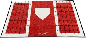 Baseball & Softball Hitting Mat with Batting Stance Alignment Guide 6 x 4 ft Baseball & Softball Hitting Mat with Batting Stance Alignment Guide 6 x 4 ft
