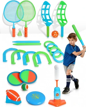 8-in-1 Outdoor Backyard Games Set, Family Game Bundle for Kids 8-in-1 Outdoor Backyard Games Set, Family Game Bundle for Kids