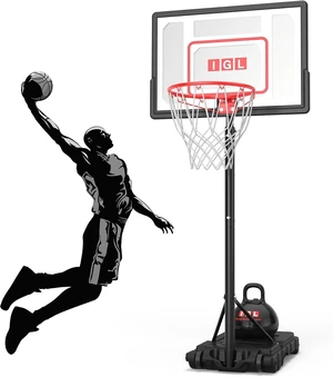 33 Inch Adjustable Portable Kids Basketball Hoop with PC Backboard, Fillable Base & 40 lb Weight Ball for Backyard & Driveway 33 Inch Adjustable Portable Kids Basketball Hoop with PC Backboard, Fillable Base & 40 lb Weight Ball for Backyard & Driveway