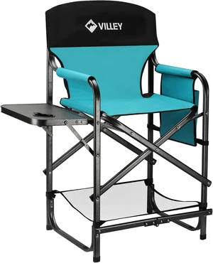 Tall Folding Camping Directors Chair with Footrest Tall Folding Camping Directors Chair with Footrest