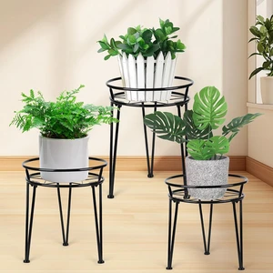 Rustproof Metal Plant Stand for Indoor & Outdoor, Urban Rustic Flower Pot Stand for Living Room, Balcony & Garden (3PCS, Black) Rustproof Metal Plant Stand for Indoor & Outdoor, Urban Rustic Flower Pot Stand for Living Room, Balcony & Garden (3PCS, Black)