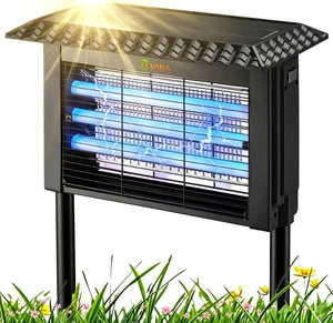 4500V Cordless Solar Bug Zapper with Rain-Sensing Control, 10W Panel & Light Sensor, 2-in-1 Pathway Light & Fly Zapper for Patio, Garden (Standard) 4500V Cordless Solar Bug Zapper with Rain-Sensing Control, 10W Panel & Light Sensor, 2-in-1 Pathway Light & Fly Zapper for Patio, Garden (Standard)