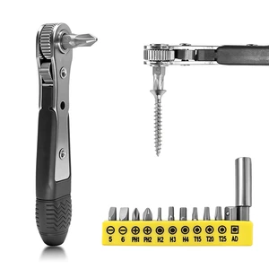 13-in-1 Right Angle Magnetic Screwdriver Set 36-Tooth Ratchet Wrench | Mini Pocket Ratcheting Screwdrivers for Tight Spaces, DIY/Home/Car Repairs Gift for DIYers, Handymen & Men - 12 Bits 13-in-1 Right Angle Magnetic Screwdriver Set 36-Tooth Ratchet Wrench | Mini Pocket Ratcheting Screwdrivers for Tight Spaces, DIY/Home/Car Repairs Gift for DIYers, Handymen & Men - 12 Bits