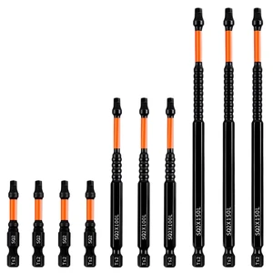 Impact Bit Set, chjcoxk 10PCS #2 Square Drive Bits SQ2 Drill Bit, Magnetic S2 Steel Square Screwdriver Bit, 2" 4" 6" Long Impact Bit Set, chjcoxk 10PCS #2 Square Drive Bits SQ2 Drill Bit, Magnetic S2 Steel Square Screwdriver Bit, 2" 4" 6" Long