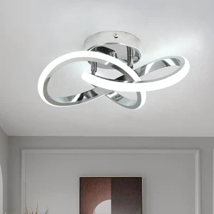 CANEOE Hallway Light Acrylic Modern LED Ceiling Light Fixtures Cool White 6000K Close to Ceiling Lights for Bedroom Bathroom Kitchen Balcony Corridor Stair Aisle Curved Creative Design Ceiling lamp CANEOE Hallway Light Acrylic Modern LED Ceiling Light Fixtures Cool White 6000K Close to Ceiling Lights for Bedroom Bathroom Kitchen Balcony Corridor Stair Aisle Curved Creative Design Ceiling lamp