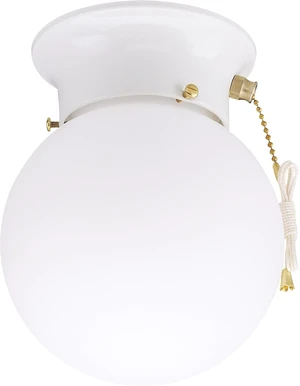 Westinghouse Lighting 6-Inch Ceiling Fixture, White Westinghouse Lighting 6-Inch Ceiling Fixture, White