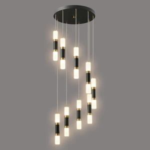 9-Light Chandelier LED 54W Dimmable Chandeliers for Entryway Pendant Light Fixture Chandeliers for Staircase Lobby Black Gold Lighting Modern High Ceiling Chandelier 9-Light Chandelier LED 54W Dimmable Chandeliers for Entryway Pendant Light Fixture Chandeliers for Staircase Lobby Black Gold Lighting Modern High Ceiling Chandelier