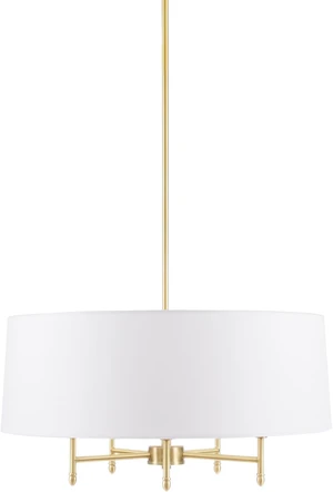 Hampton Hill Presidio Chandelier for Dining Room, 5-Light Chandelier for Entryway with Adjustble Height, Sloped Ceiling Compatible, Modern Chandelier Light, 24" W, Gold/White Hampton Hill Presidio Chandelier for Dining Room, 5-Light Chandelier for Entryway with Adjustble Height, Sloped Ceiling Compatible, Modern Chandelier Light, 24" W, Gold/White