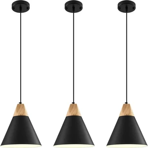 3-Pack Black Pendant Light, Modern Island Pendant Lights for Kitchen Island 3-Pack Black Pendant Light, Modern Island Pendant Lights for Kitchen Island