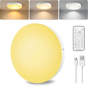 Rechargeable Motion Sensor Ceiling Light with Remote, Timer,10000mAh Rechargeable Motion Sensor Ceiling Light with Remote, Timer,10000mAh
