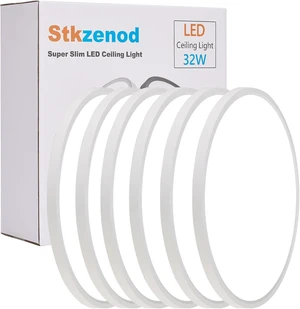 6PK 15.8 Inch LED Flush Mount Ceiling Light Fixture, 32W,3200LM,3000K/4000K/6000K CCT Selectable,0.67 inch Super Slim LED Ceiling Light for Bedroom,Hallway,Kitchen,White 6PK 15.8 Inch LED Flush Mount Ceiling Light Fixture, 32W,3200LM,3000K/4000K/6000K CCT Selectable,0.67 inch Super Slim LED Ceiling Light for Bedroom,Hallway,Kitchen,White