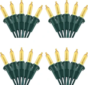 Brizled 4 Pack LED Christmas Lights, 100 LED 33ft Christmas String Lights, 120V UL Certified Connectable Xmas Tree Light Mini Xmas Light for Home Tree Patio Indoor and Outdoor Decorations, Warm White Brizled 4 Pack LED Christmas Lights, 100 LED 33ft Christmas String Lights, 120V UL Certified Connectable Xmas Tree Light Mini Xmas Light for Home Tree Patio Indoor and Outdoor Decorations, Warm White