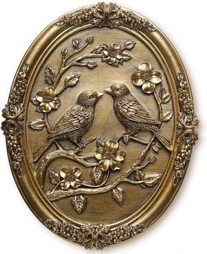 Vintage Bird Wall Sculpture,Antique Wall Decor,Retro Art Birds Sculpture,Hand Painted Wall Decoration with Embossed Couple Birds Design,Vintage Wall Decor for Living Room Bedroom Dining Room Hallway, Vintage Bird Wall Sculpture,Antique Wall Decor,Retro Art Birds Sculpture,Hand Painted Wall Decoration with Embossed Couple Birds Design,Vintage Wall Decor for Living Room Bedroom Dining Room Hallway,
