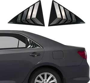 for Toyota Camry 2012 2013 2014 2015 2016 2017 Window Louvers Front Side Racing Style Sport ABS Window Louvers Air Vent Scoop Shades Cover Blinds Trim Exterior Accessories 2PCS(Carbon Fiber) for Toyota Camry 2012 2013 2014 2015 2016 2017 Window Louvers Front Side Racing Style Sport ABS Window Louvers Air Vent Scoop Shades Cover Blinds Trim Exterior Accessories 2PCS(Carbon Fiber)