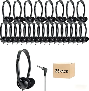 25 Pack Headphones for Kids Students School Classroom 25 Pack Headphones for Kids Students School Classroom