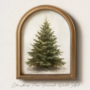 Christmas Decorations - 11" x 13.8" Christmas Tree Framed Wall Art Picture Painting Artwork - Indoor Vintage Rustic Unique Xmas Gifts Presents Decor For Table Wall Farmhouse Mantel Home Office Christmas Decorations - 11" x 13.8" Christmas Tree Framed Wall Art Picture Painting Artwork - Indoor Vintage Rustic Unique Xmas Gifts Presents Decor For Table Wall Farmhouse Mantel Home Office