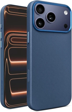 Heritage Series Premium Leather Case, MagSafe Compatible with Capacitive Camera Control Button, Full Metal Buttons & Camera Frame Blue Heritage Series Premium Leather Case, MagSafe Compatible with Capacitive Camera Control Button, Full Metal Buttons & Camera Frame Blue
