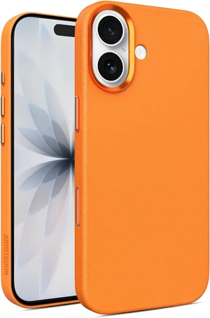 Heritage Series Premium Leather Case, MagSafe Compatible with Capacitive Camera Control Button, Full Metal Buttons & Camera Frame Orange Heritage Series Premium Leather Case, MagSafe Compatible with Capacitive Camera Control Button, Full Metal Buttons & Camera Frame Orange